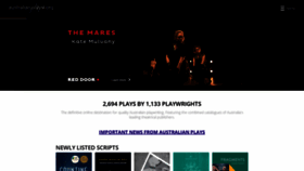 What Australianplays.org website looked like in 2020 (3 years ago)