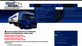 What Atestatesofericraiova.ro website looked like in 2020 (3 years ago)