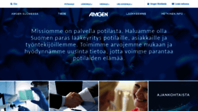 What Amgen.fi website looked like in 2020 (3 years ago)