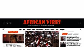 What Africanvibes.com website looked like in 2020 (3 years ago)