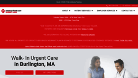 What Afcurgentcareburlington.com website looked like in 2020 (3 years ago)