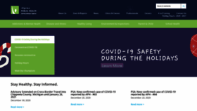 What Algomapublichealth.com website looked like in 2020 (5 years ago)