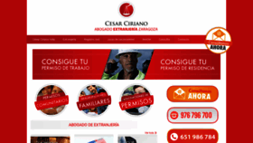 What Abogadoextranjeriazaragoza.es website looked like in 2020 (4 years ago)