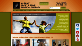 What Albanysportspt.com website looked like in 2020 (3 years ago)