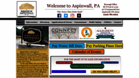 What Aspinwallpa.com website looked like in 2020 (3 years ago)