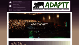 What Adaptt.org website looked like in 2020 (3 years ago)