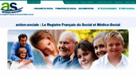 What Action-sociale.org website looked like in 2020 (3 years ago)