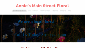 What Anniesmainstreetfloral.com website looked like in 2021 (3 years ago)