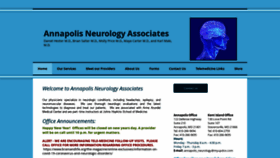 What Annapolisneurology.com website looked like in 2021 (3 years ago)