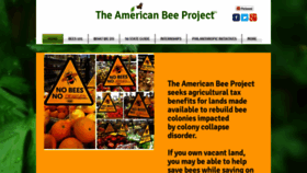 What Americanbeeproject.com website looked like in 2021 (3 years ago)