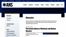 What Ansnuclearcafe.org website looked like in 2021 (4 years ago)