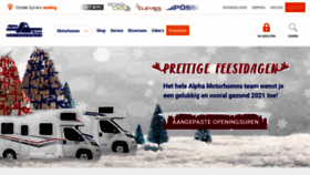 What Alphamotorhomes.be website looked like in 2021 (4 years ago)
