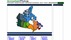 What Accountantfind.ca website looked like in 2021 (3 years ago)