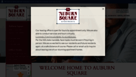What Auburnsquareapartments.com website looked like in 2021 (3 years ago)
