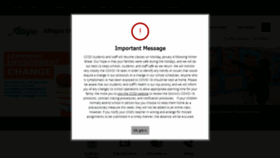 What Allegrocharterschool.org website looked like in 2021 (4 years ago)