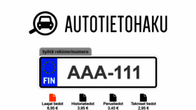 What Autotietohaku.fi website looked like in 2021 (3 years ago)