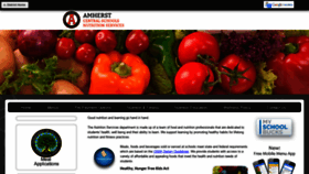 What Amherstnutrition.com website looked like in 2021 (3 years ago)