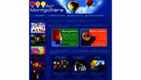 What Air-montgolfiere.com website looked like in 2021 (3 years ago)
