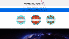 What Awakeninghearts.com website looked like in 2021 (3 years ago)