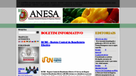 What Anesaportugal.org website looked like in 2021 (3 years ago)