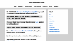What Aasapdx.org website looked like in 2021 (3 years ago)