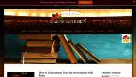 What Academiadoreiki.com.br website looked like in 2021 (3 years ago)