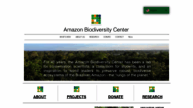 What Amazonbiodiversitycenter.org website looked like in 2021 (3 years ago)