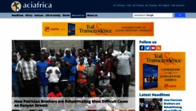 What Aciafrica.org website looked like in 2021 (3 years ago)