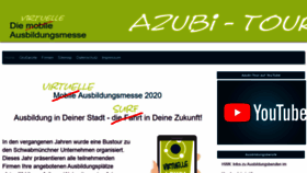 What Azubi-tour.de website looked like in 2021 (3 years ago)