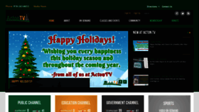 What Actontv.org website looked like in 2021 (4 years ago)