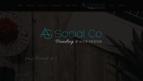 What Agsocial.co website looked like in 2021 (3 years ago)