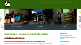 What Actaea.cz website looked like in 2021 (3 years ago)
