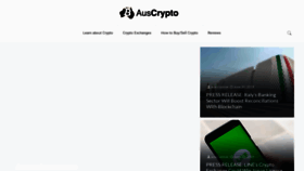 What Auscrypto.life website looked like in 2021 (3 years ago)