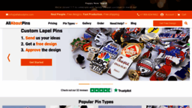 What Allaboutpins.com website looked like in 2021 (5 years ago)