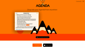 What Agenda.com website looked like in 2021 (3 years ago)