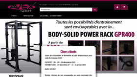 What Avex-sport.fr website looked like in 2021 (3 years ago)