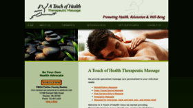 What Atouchofhealthmassage.com website looked like in 2021 (3 years ago)