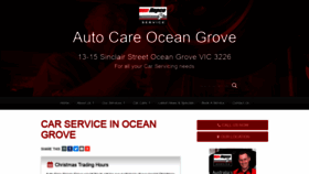 What Autocareoceangrove.com.au website looked like in 2021 (3 years ago)