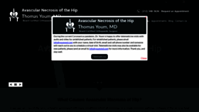 What Avascularnecrosisofhip.com website looked like in 2021 (3 years ago)