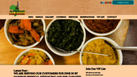 What Axumrestaurant.ca website looked like in 2021 (3 years ago)