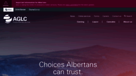 What Aglc.ca website looked like in 2021 (3 years ago)