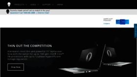 What Alienware.com.my website looked like in 2021 (3 years ago)