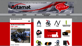 What Artamat.fr website looked like in 2021 (3 years ago)
