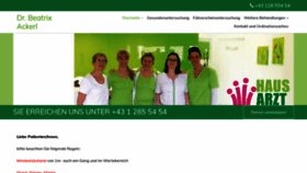What Arzt-ackerl.at website looked like in 2021 (3 years ago)