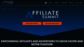 What Affiliatesummit.com website looked like in 2021 (3 years ago)