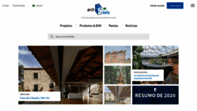 What Archdaily.com.br website looked like in 2021 (4 years ago)
