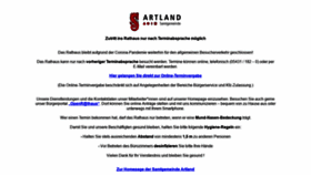 What Artland.de website looked like in 2021 (3 years ago)