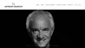 What Anthonymangun.com website looked like in 2021 (3 years ago)