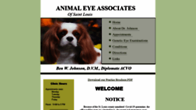 What Animaleyeassociatesstl.com website looked like in 2021 (3 years ago)