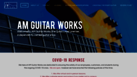 What Amguitarworks.com website looked like in 2021 (3 years ago)
